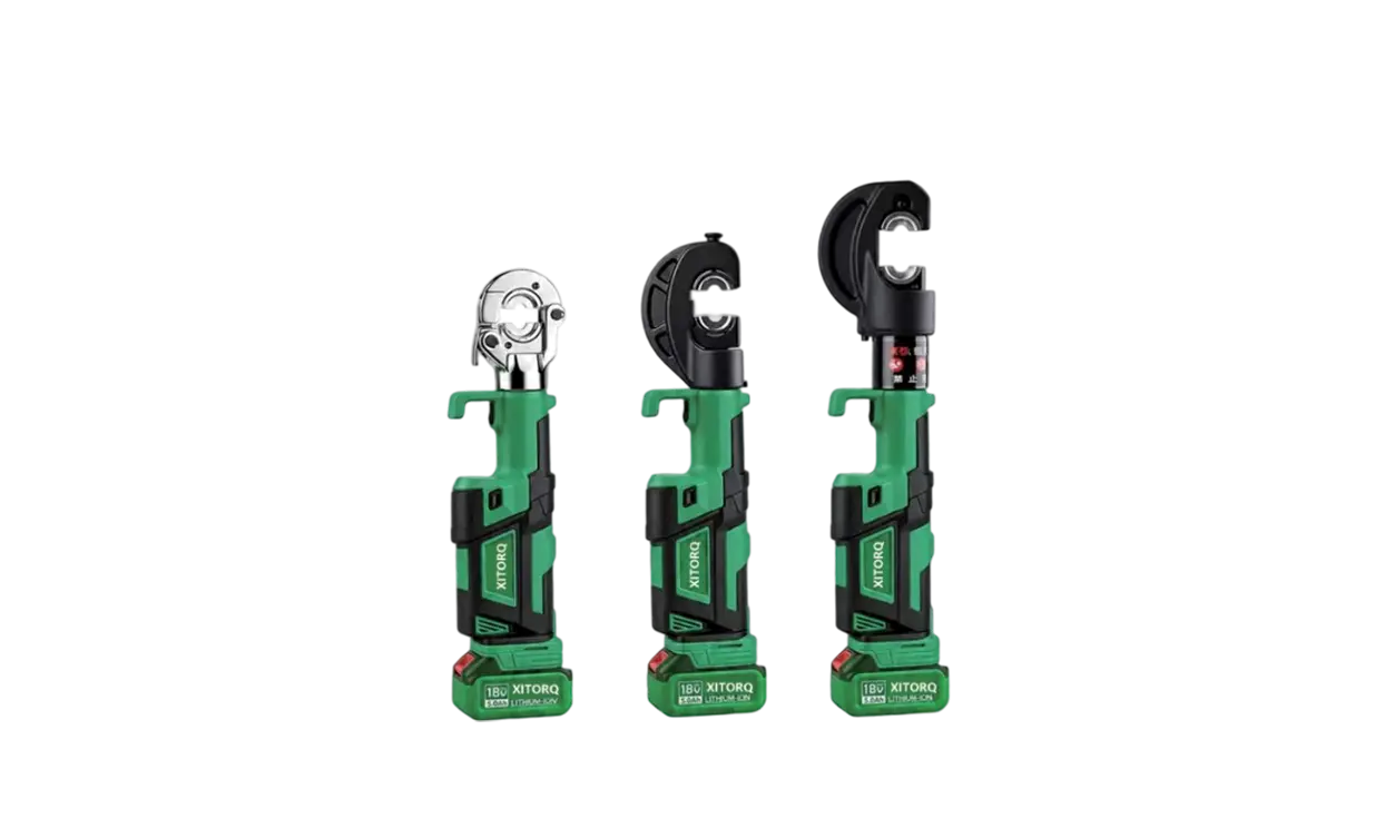 18V Lithium-Ion Hydraulic Crimping Tool — 60-120kN Force, for 10-400mm² Cu/Al Cable Terminals