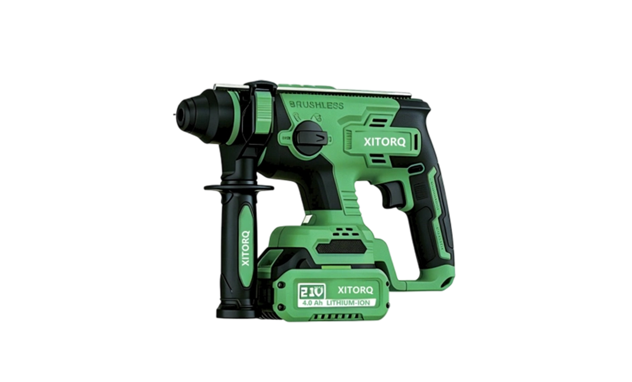 XJ.709 21V Lithium-Ion High-Magnetic Brushless Rotary Hammer — SDS-plus Chuck, 1.7J Impact Energy